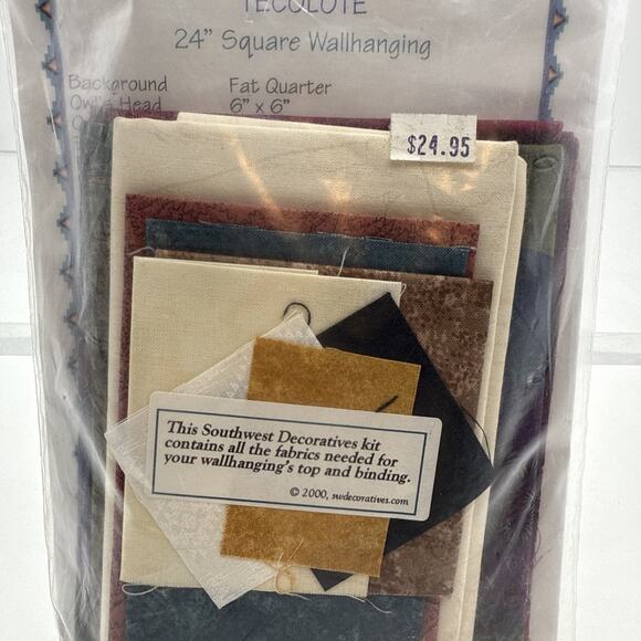 Southwest Decoratives Tecolote “Owl” Appliqué Wall Hanging Pattern Kit 24" - Picture 6 of 7